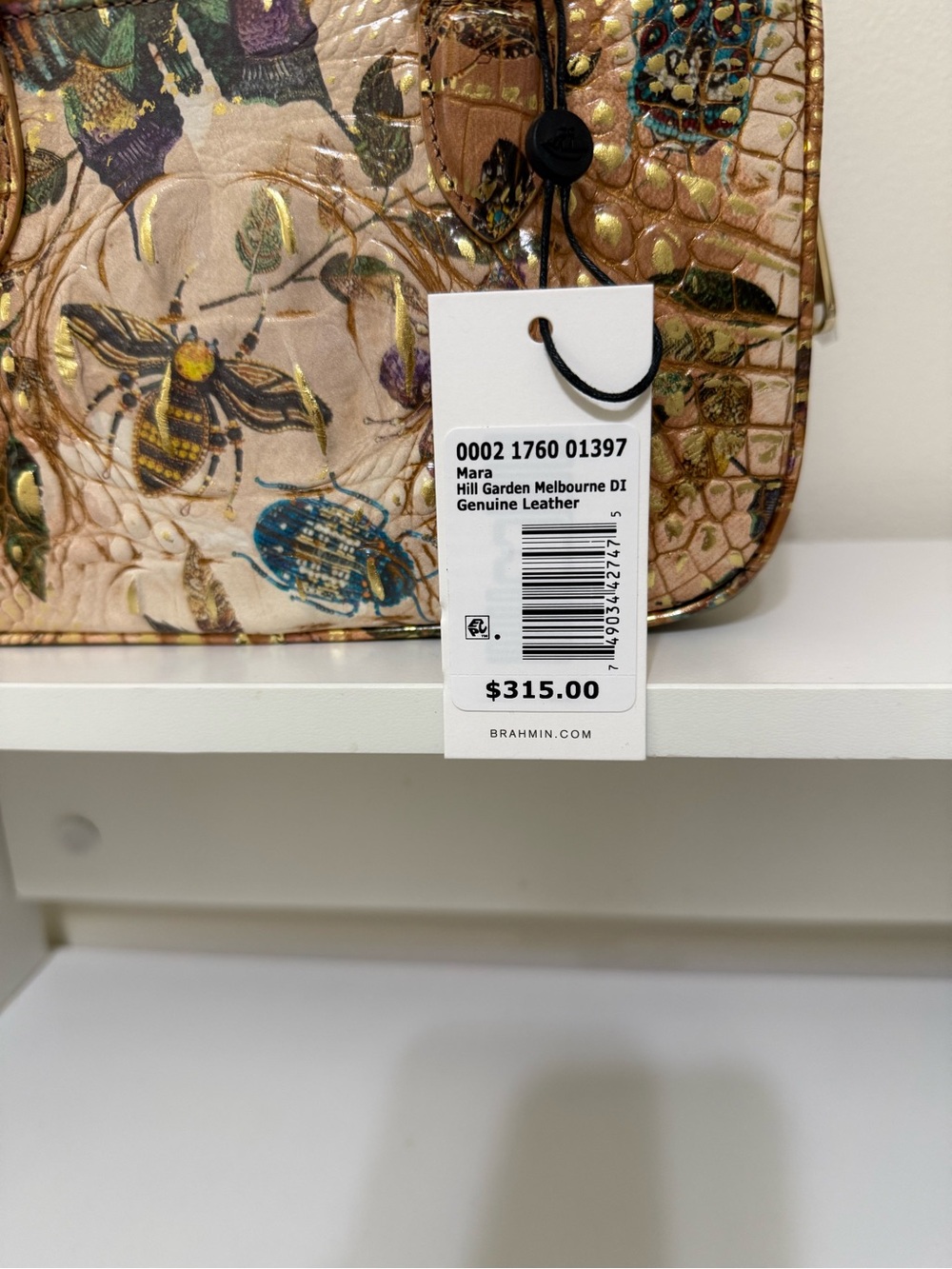 Brahmin Mara Hill Garden Melbourne Leather Satchel - Picture 11 of 14